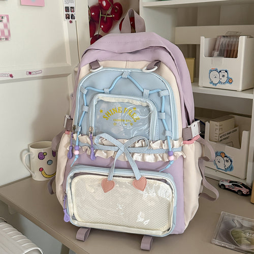 Stylischer Mehrfach-Taschen Freizeit-Rucksack