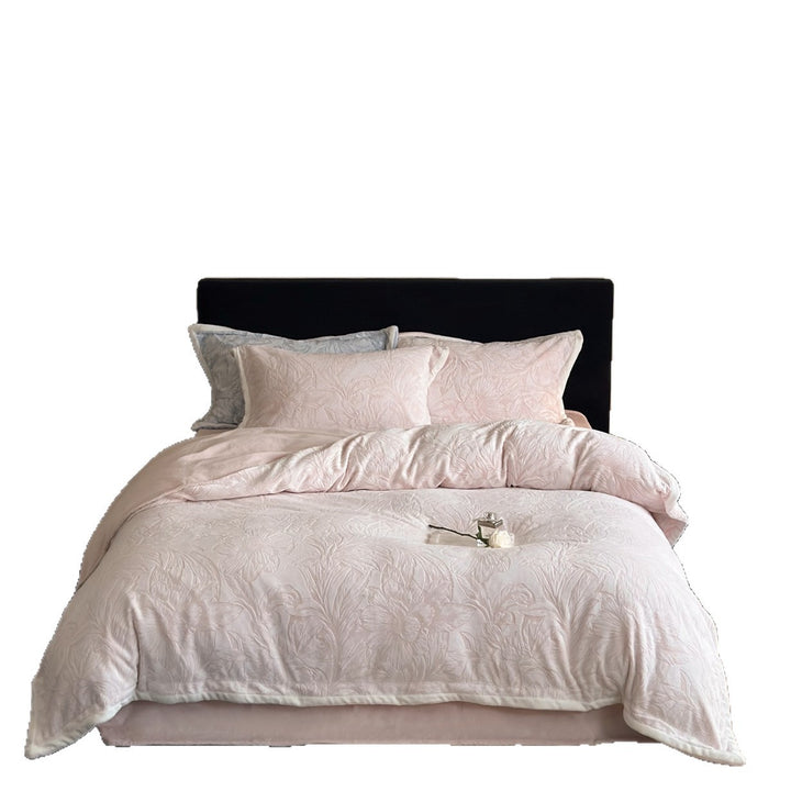 Luxus Jacquard Blumenduvetbezug und Kissenbezüge