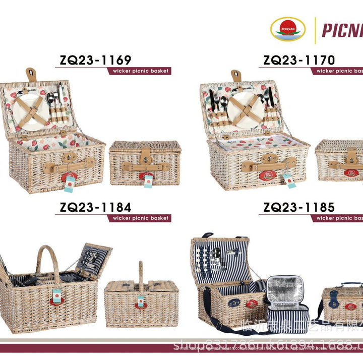 Damen Korb für Picknick mit Zubehör Karnz