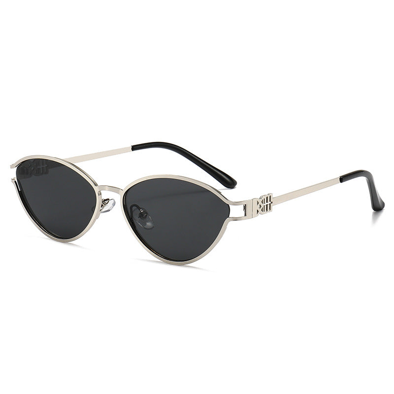 Elegante Winkelform Katzenaugen-Sonnenbrille
