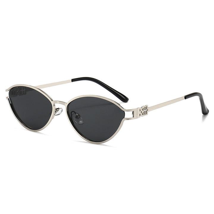 Elegante Winkelform Katzenaugen-Sonnenbrille