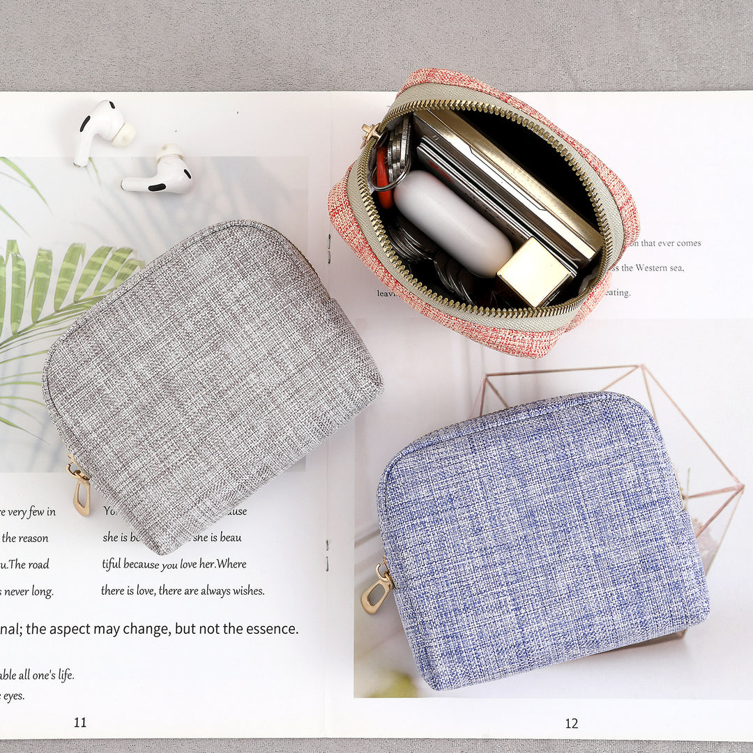 Kompakte Reißverschluss-Münztasche