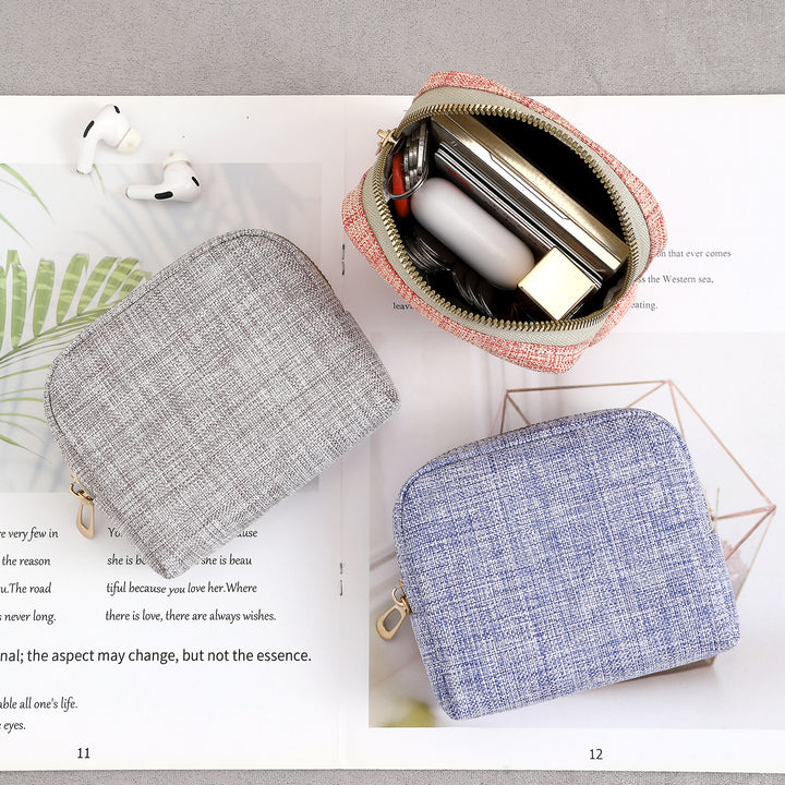 Kompakte Reißverschluss-Münztasche
