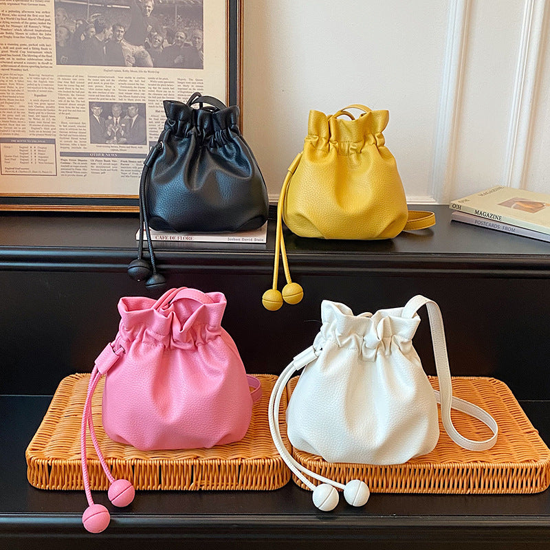 WoStylish Drawstring Bucket Handtasche Karnz