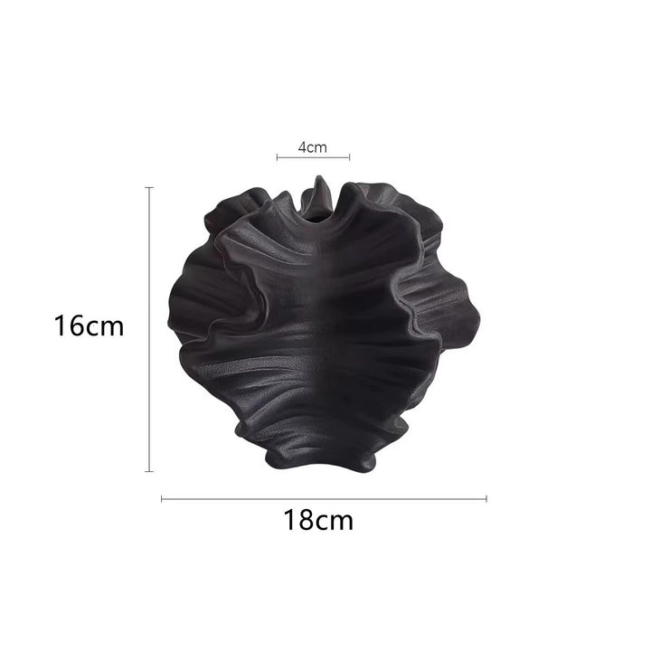 Blattförmige Rüschende Deko-Schale