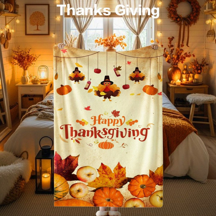 Thanksgiving-Themen Kuscheldecke