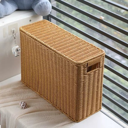 Unisex dekorative Rattan Aufbewahrungskiste Karnz
