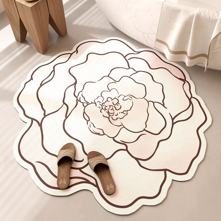 Blumeninspiriertes Badetuch