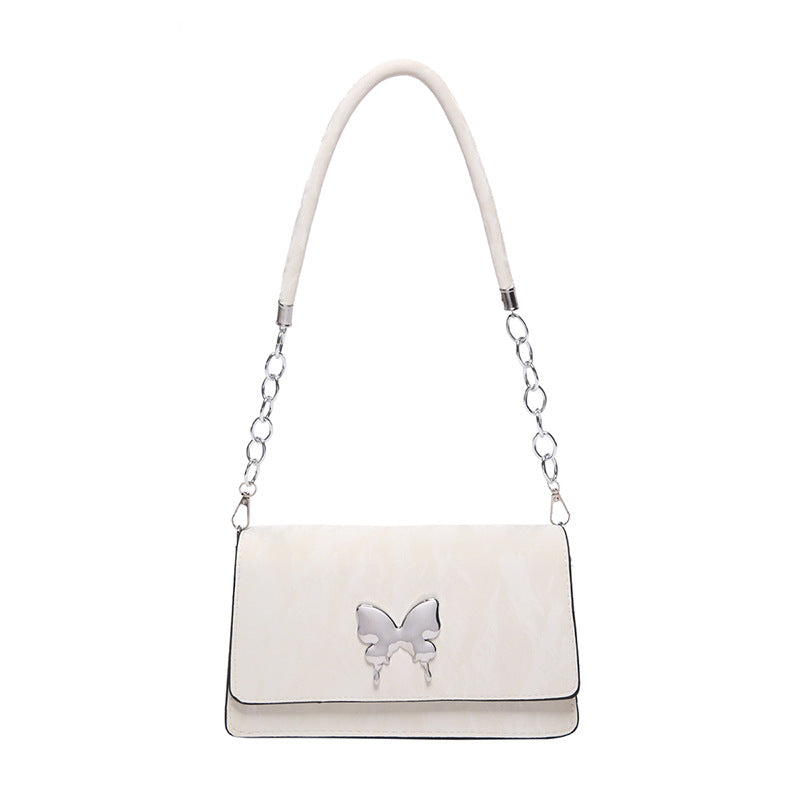 WoChic Designer Handtasche mit Schmetterling Accent Karnz