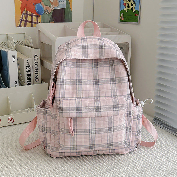 Stylische Karomuster-Rucksack Karnz