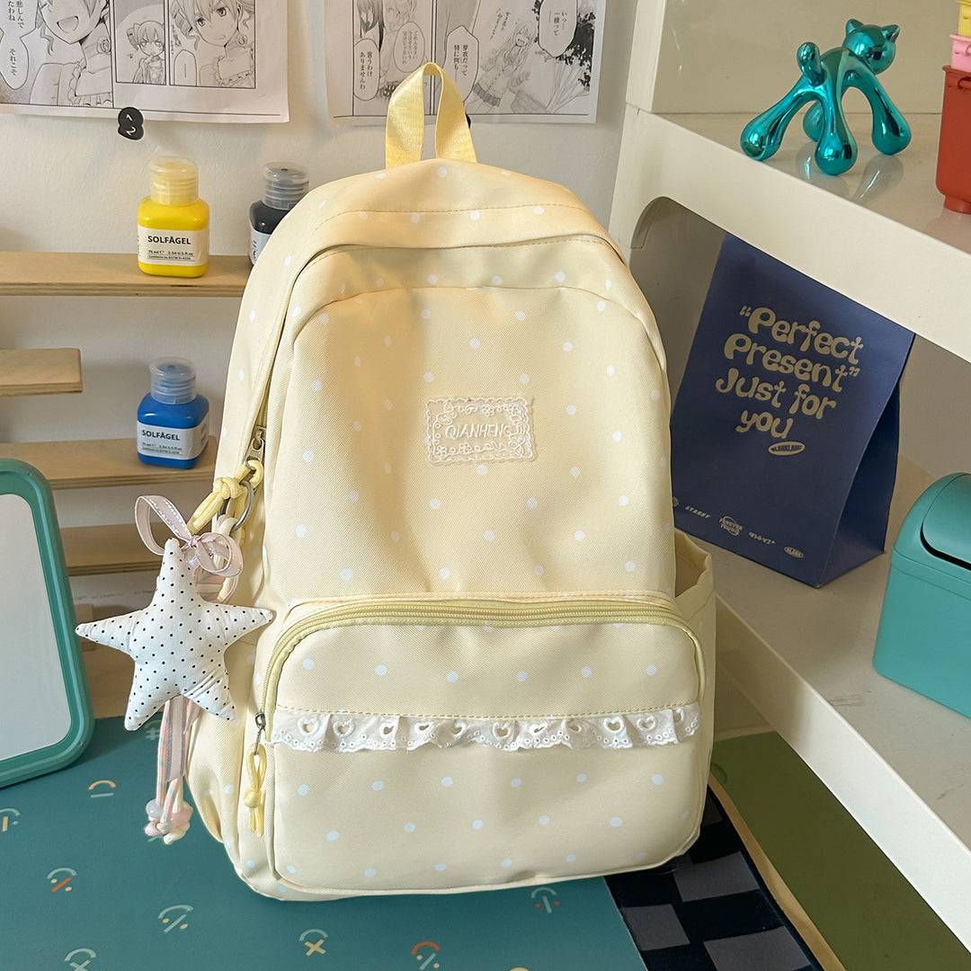 Polka Dot Dekorative Rucksack Karnz