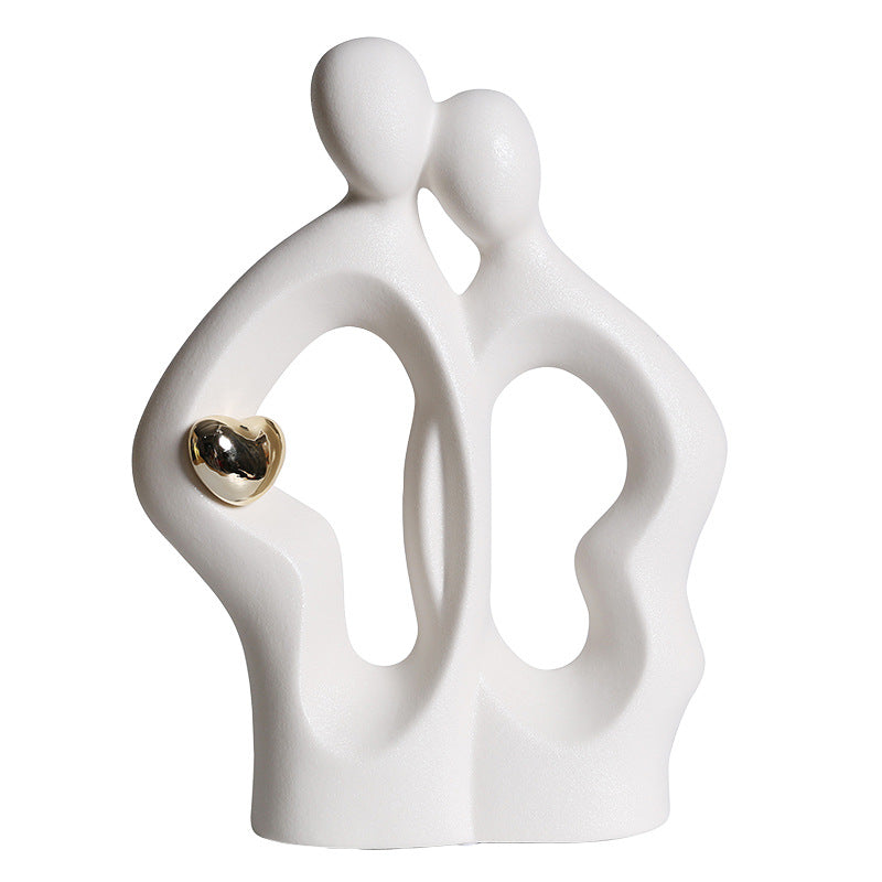 moderne und stilvolle Tischskulptur Karnz
