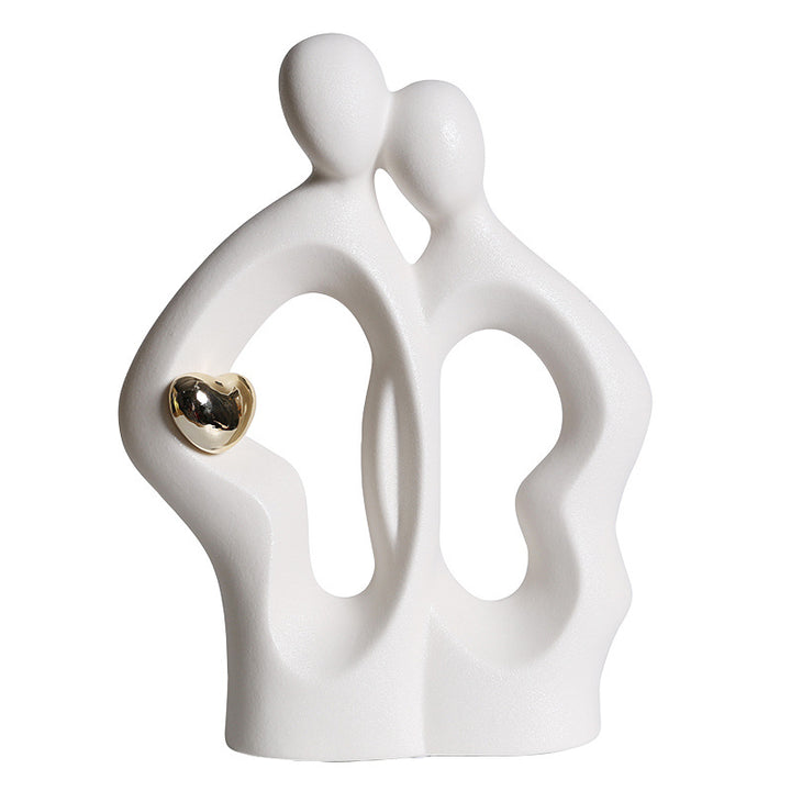 moderne und stilvolle Tischskulptur Karnz