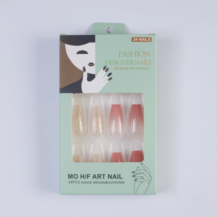Glamouröse Kunstnägel im modernen Glitzer-Gradient Design Karnz