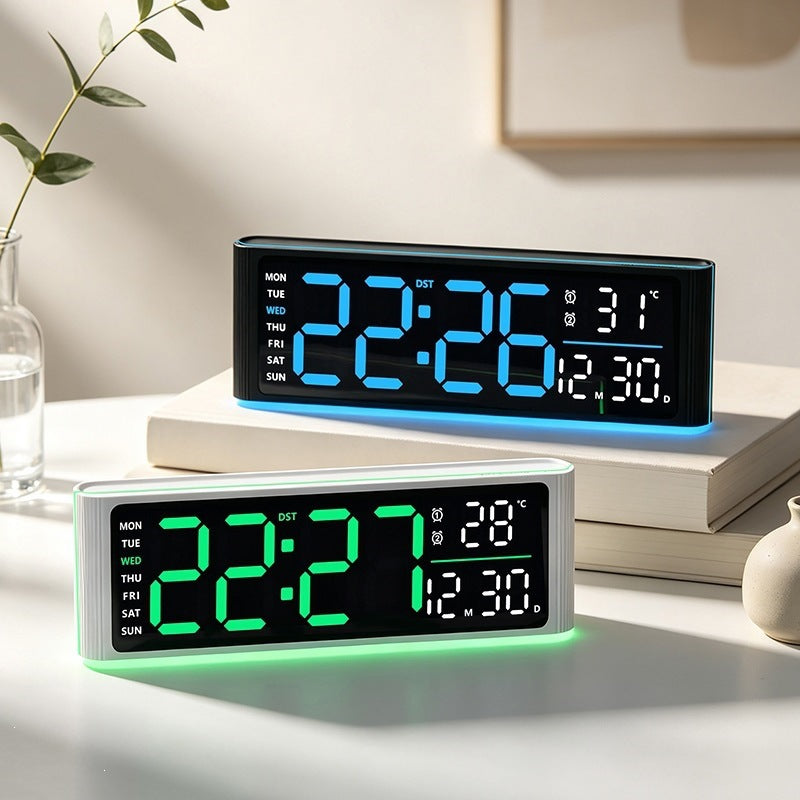 Digitaler Led-Wecker mit Temperatur- und Wochentagsanzeige Karnz