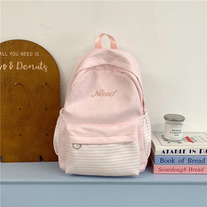 Polka-Dots-Print Freizeit-Rucksack Karnz