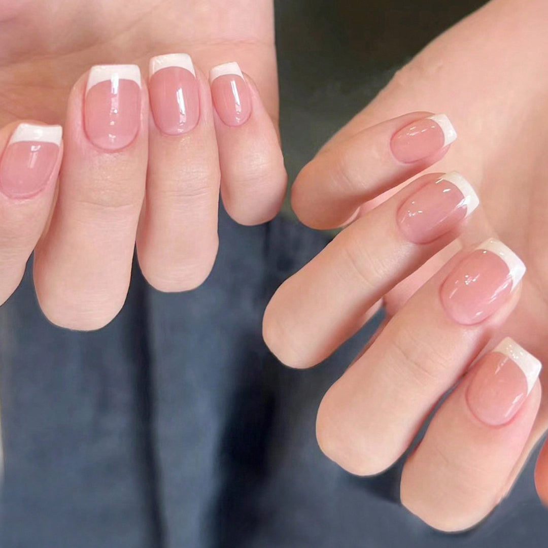 Französische Spitze Acryl Nagelset Karnz