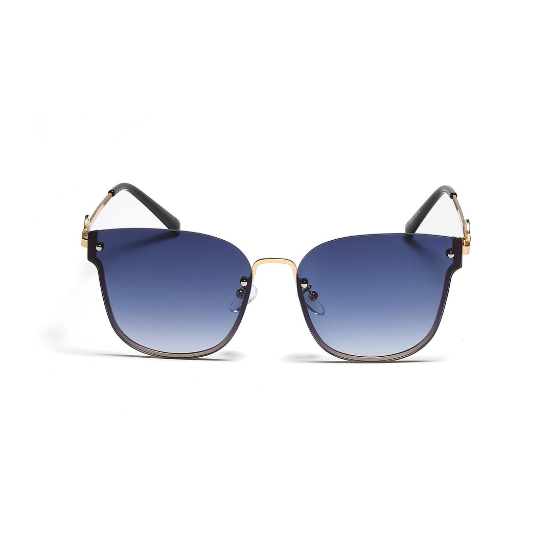 Damen modische oversized Sonnenbrille mit einzigartigem Verlauf Karnz