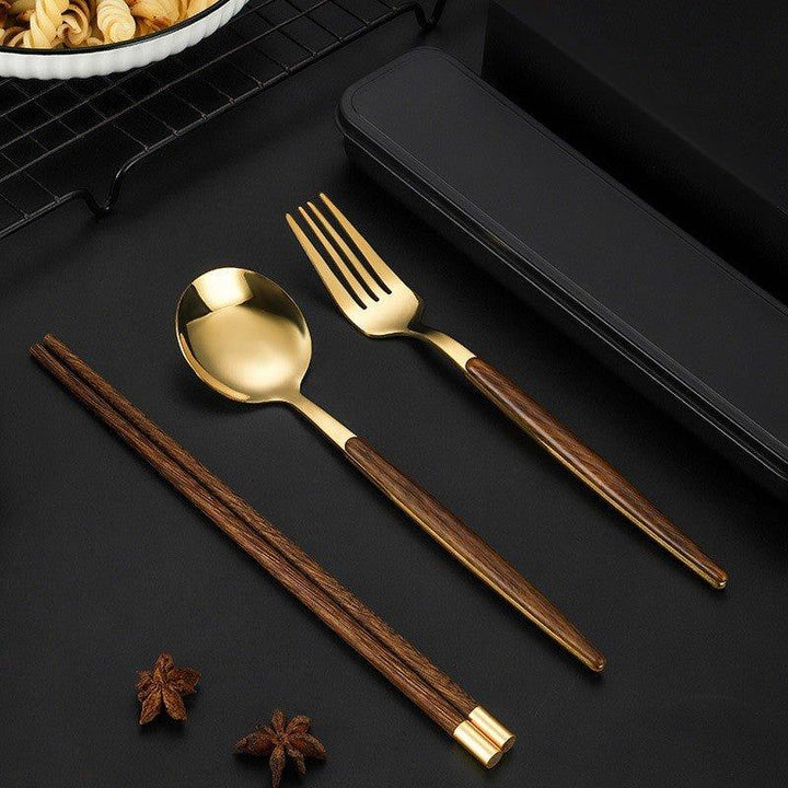 Edelstahl Bestecksets Mit Holzgriff | Karnz