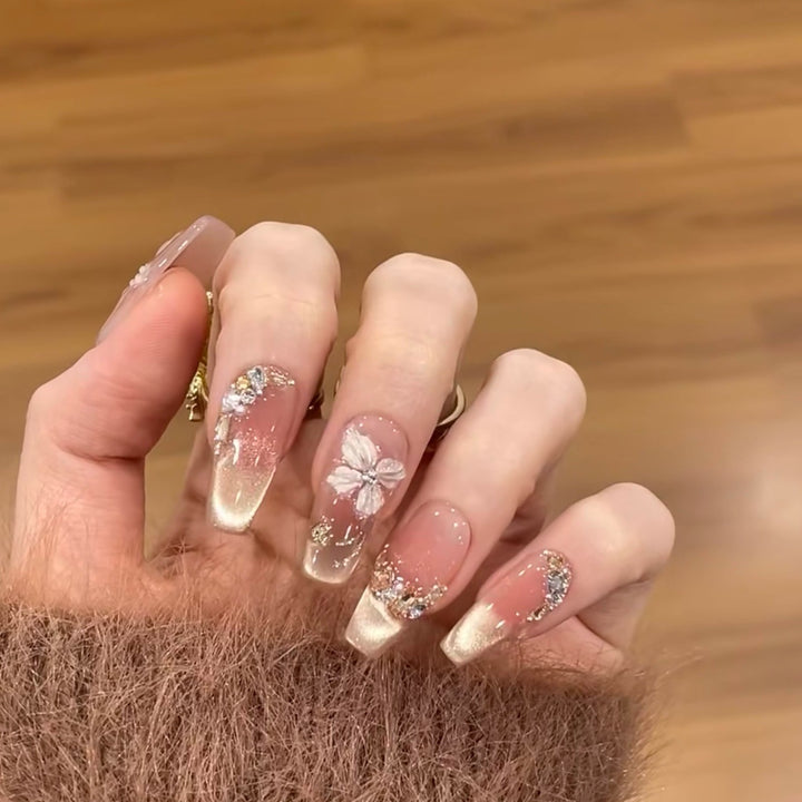 Floral Design Press-On Nagelset Karnz