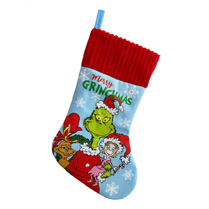 Lustiger Weihnachtsstrumpf mit Grinch-Motiv 1790250552