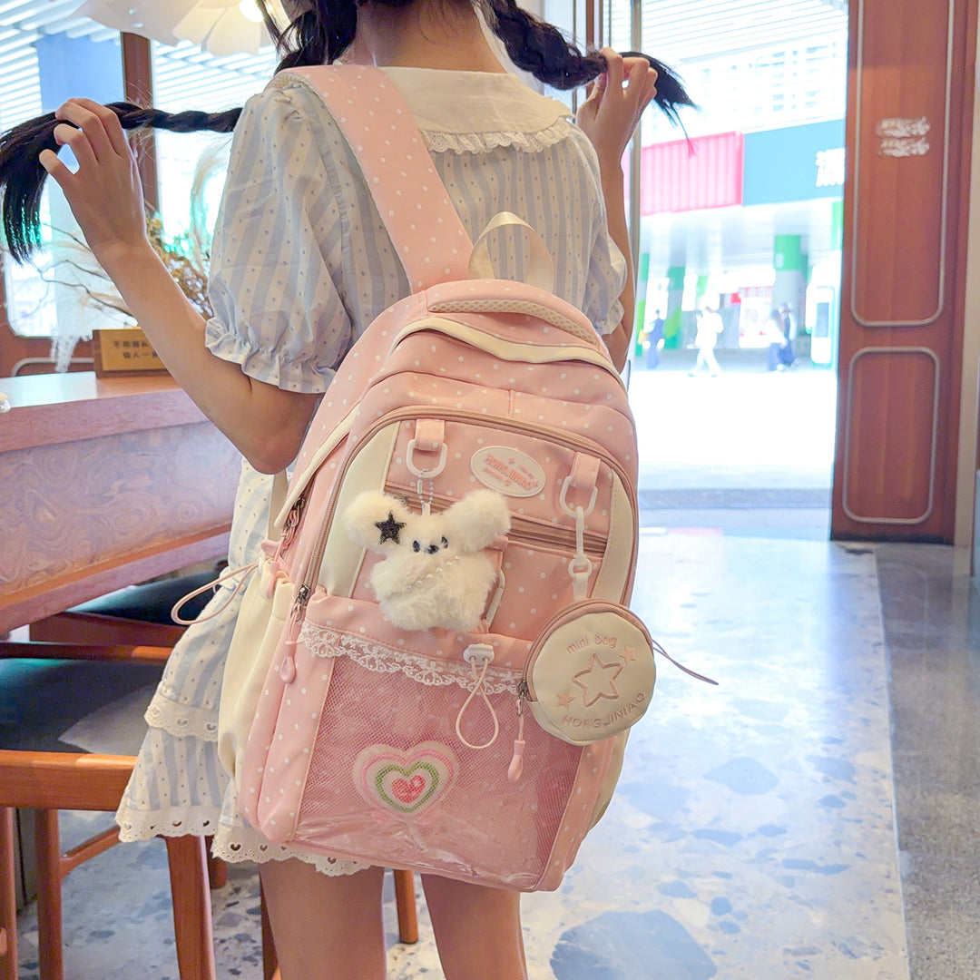 Charmanter gepunkteter Rucksack Karnz