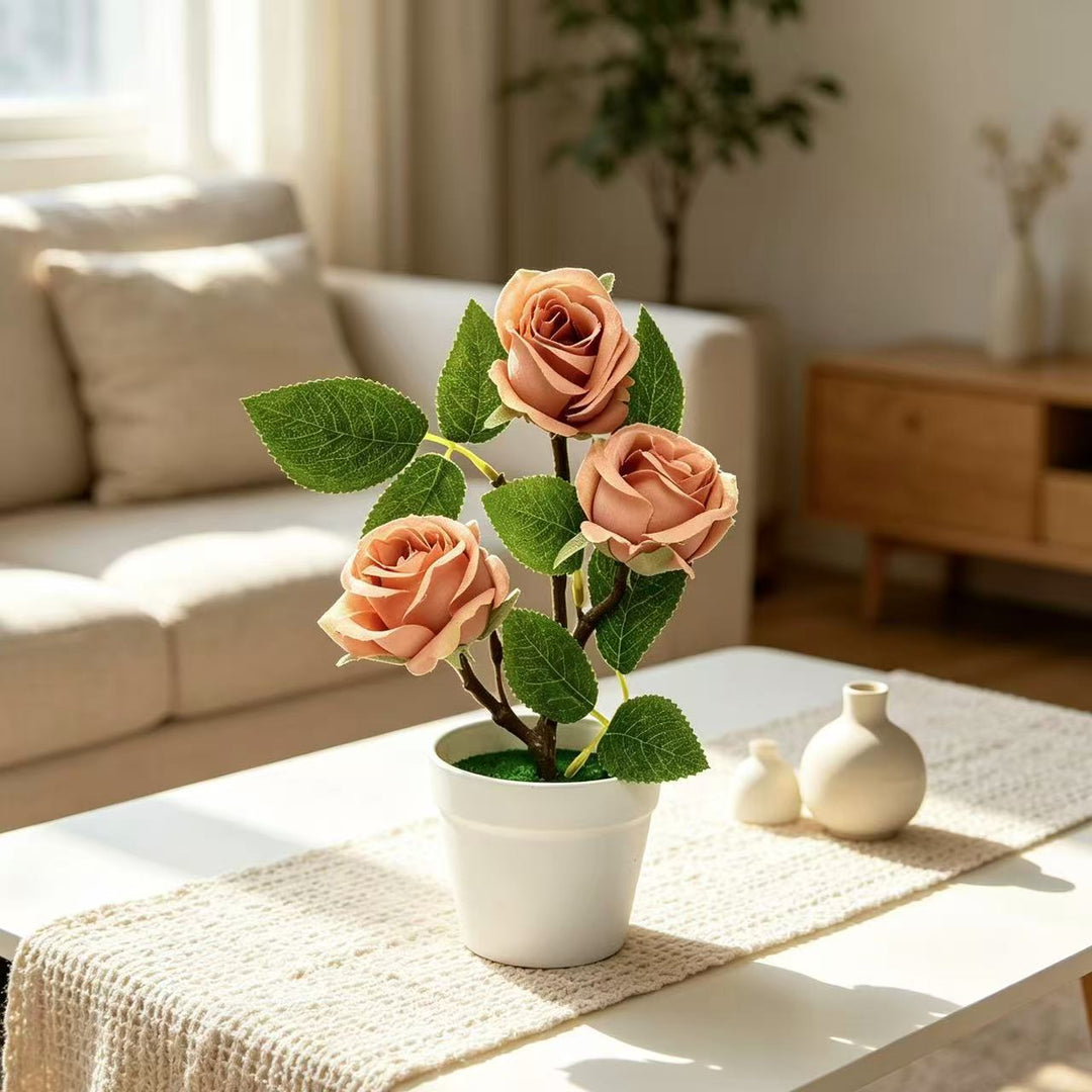 Faux Rosenblumenarrangement für Wohnkultur
