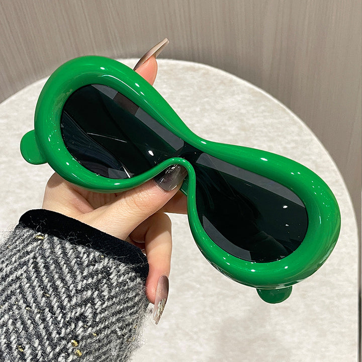 Damen außergewöhnliche Sonnenbrille Karnz