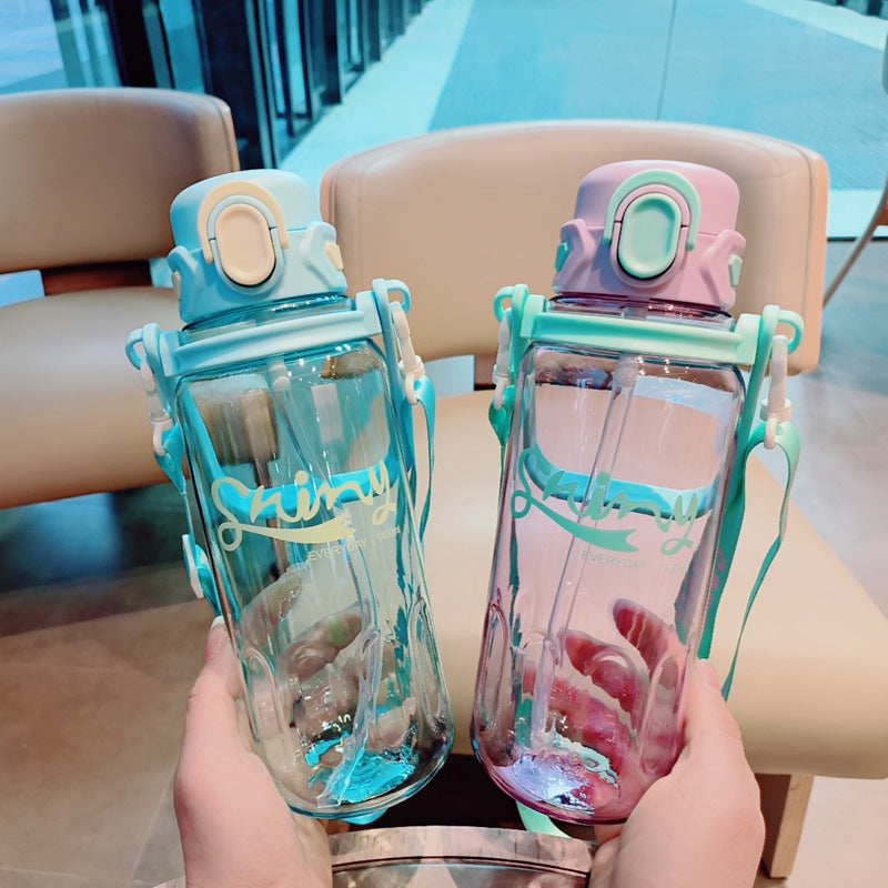 Damen Ergonomische Trinkflasche mit auslaufsicherem Deckel Karnz
