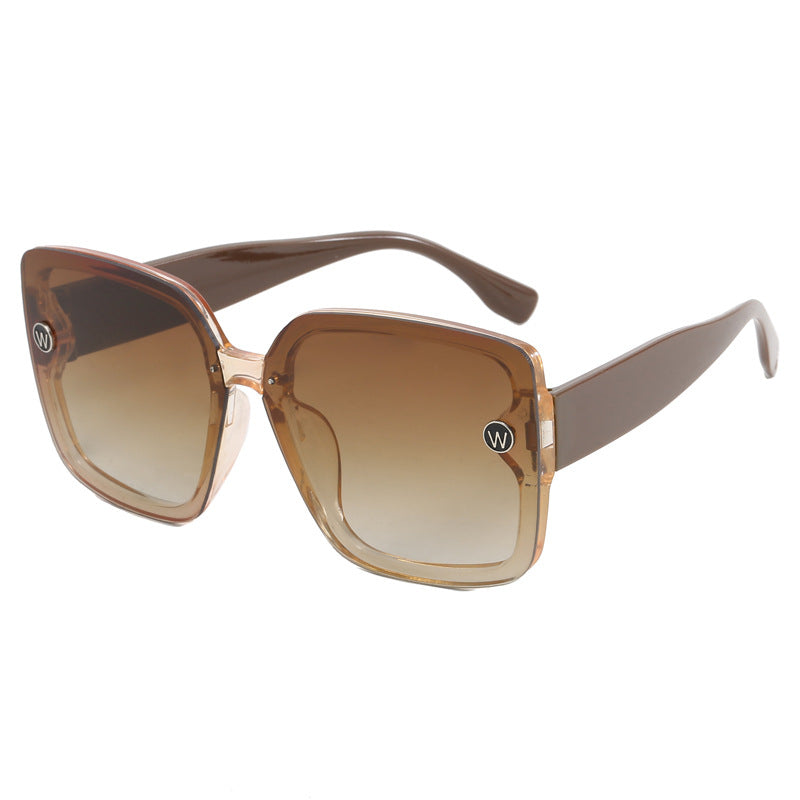 Damen modische quadratische Sonnenbrille mit extravagantem Design Karnz