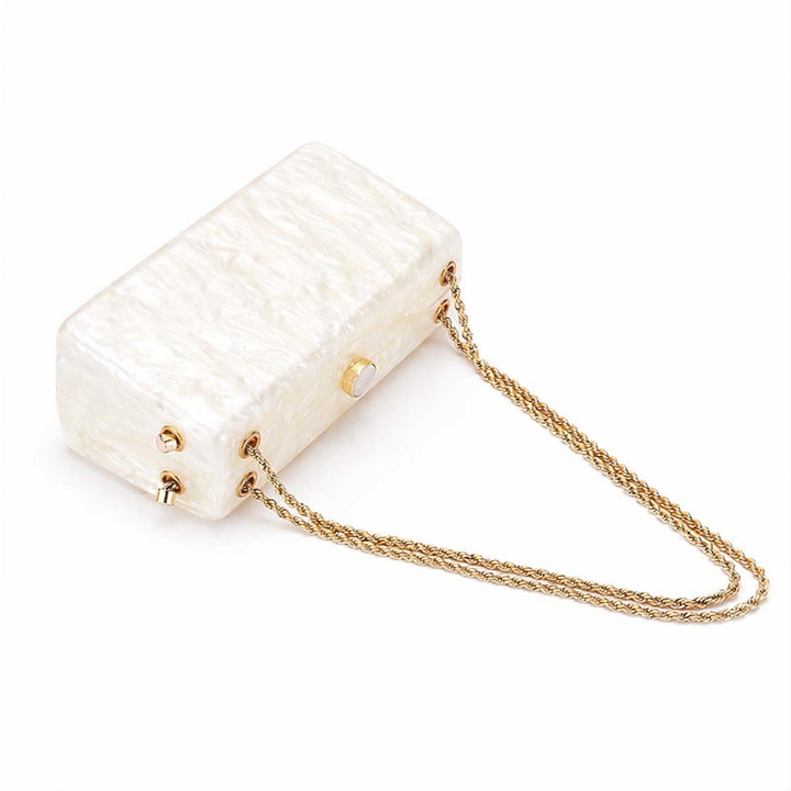 Elegante strukturierte Acryl-Clutch