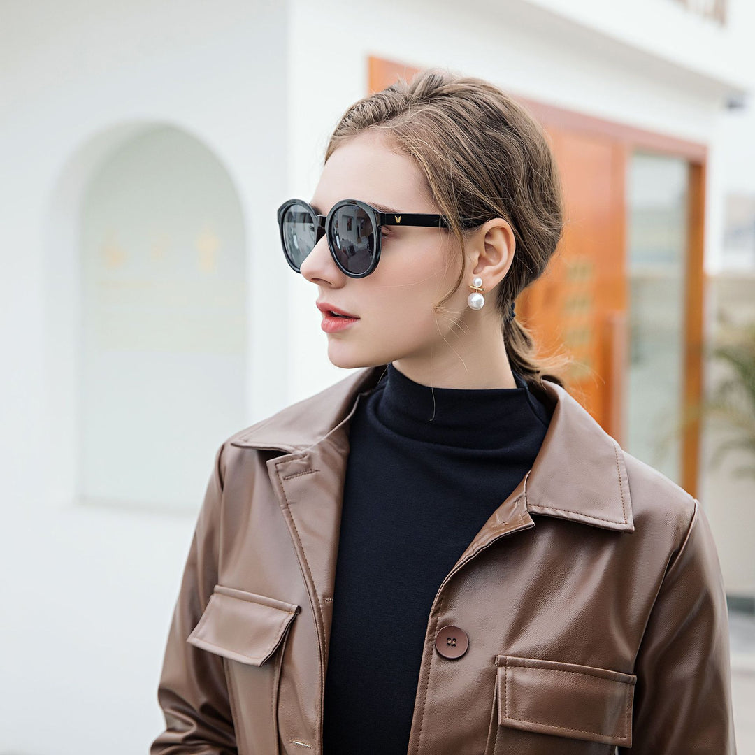 Damen Modische Sonnenbrille im Cat-Eye Stil Karnz