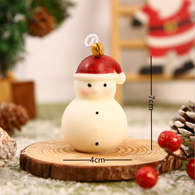Mini Handgegossene Santa Figurine Dekorative Wachskerze