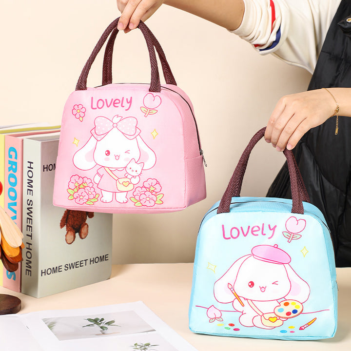 Süße katzenmotivierte isolierte Lunch-Tasche Karnz
