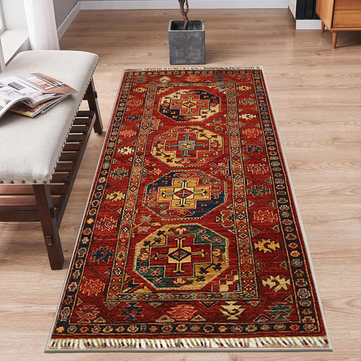 Vintage-inspirierter geometrischer Teppich