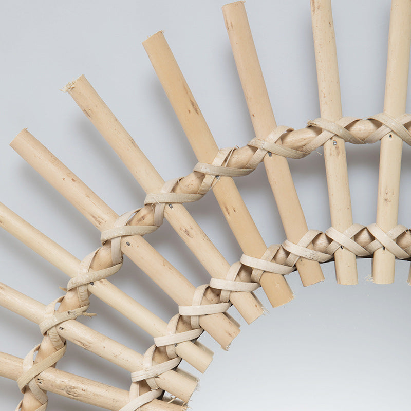 Wandspiegel mit Korbgeflecht Karnz