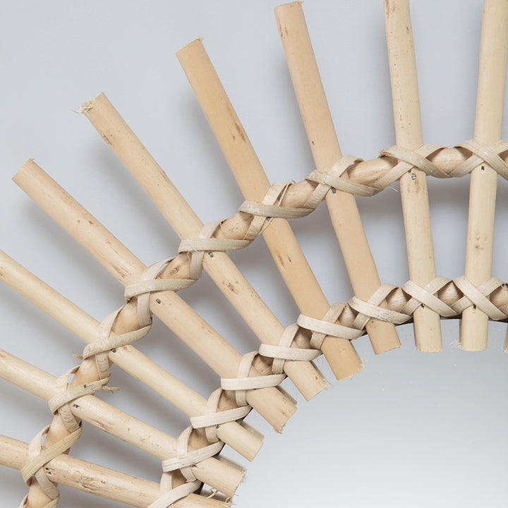 Wandspiegel mit Korbgeflecht Karnz