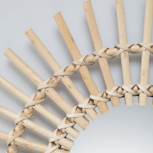 Wandspiegel mit Korbgeflecht Karnz