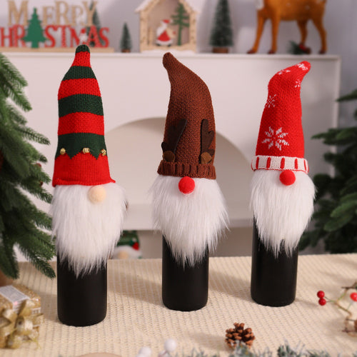 Dekorative Weihnachtsmann-Flaschenwärmer Karnz