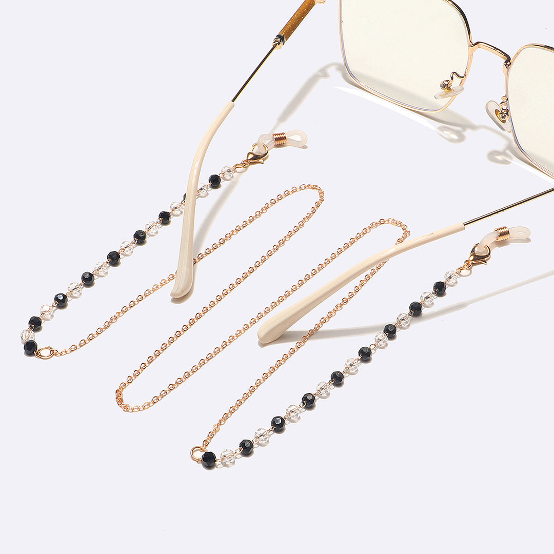 Elegante Perlen Brillen Kette Karnz