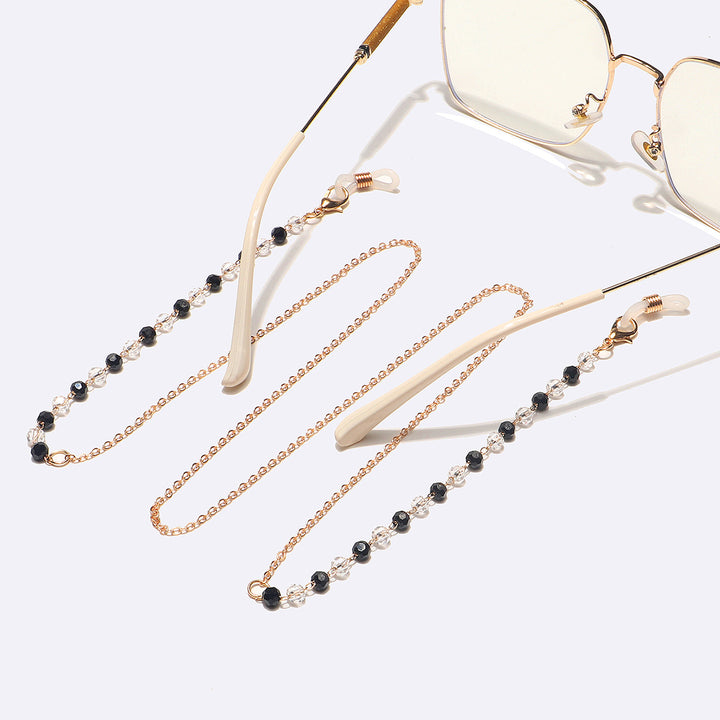 Elegante Perlen Brillen Kette Karnz