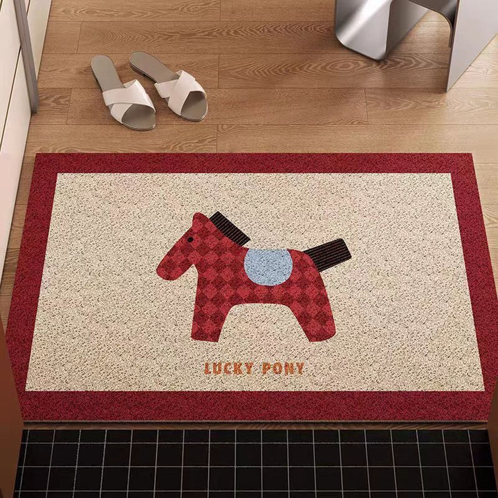 Dekorative Pony-Themen Eingangsmatte