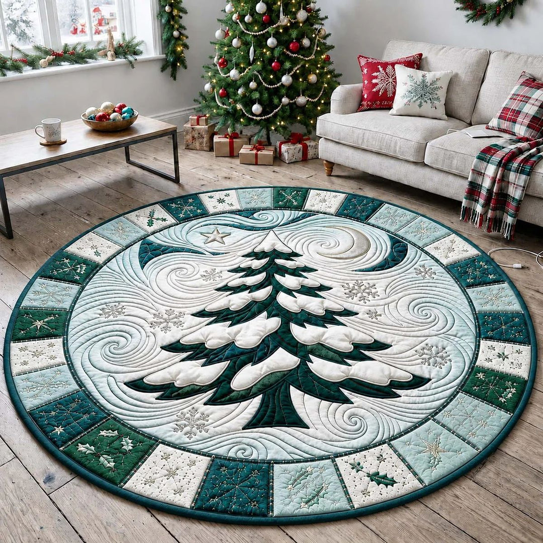 Runder Weihnachtsbaum Teppich