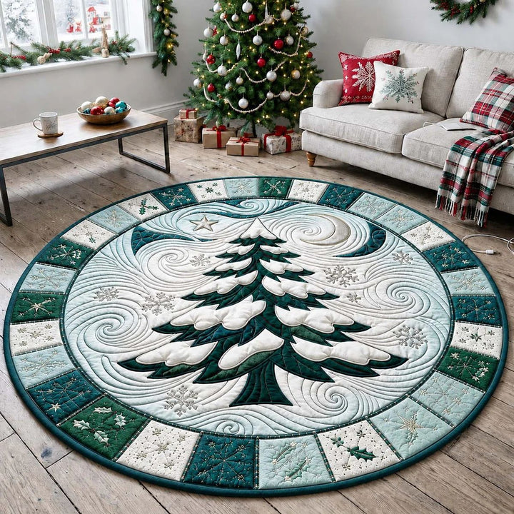 Runder Weihnachtsbaum Teppich