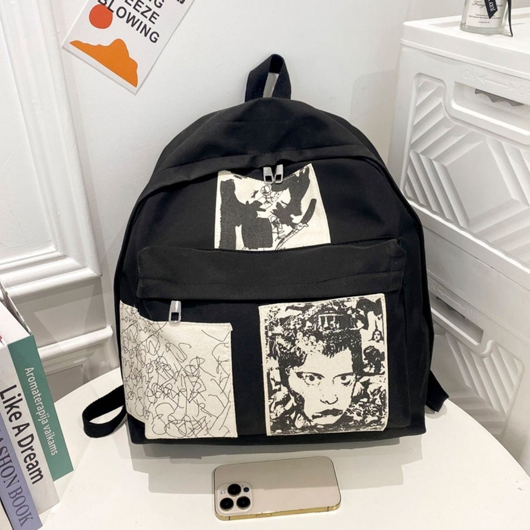Modischer Rucksack mit Künstlerischen Prints Karnz