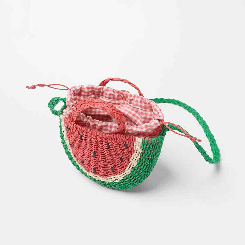 Damen Handgefertigte Umhängetasche im fröhlichen Wassermelonen-Design Karnz
