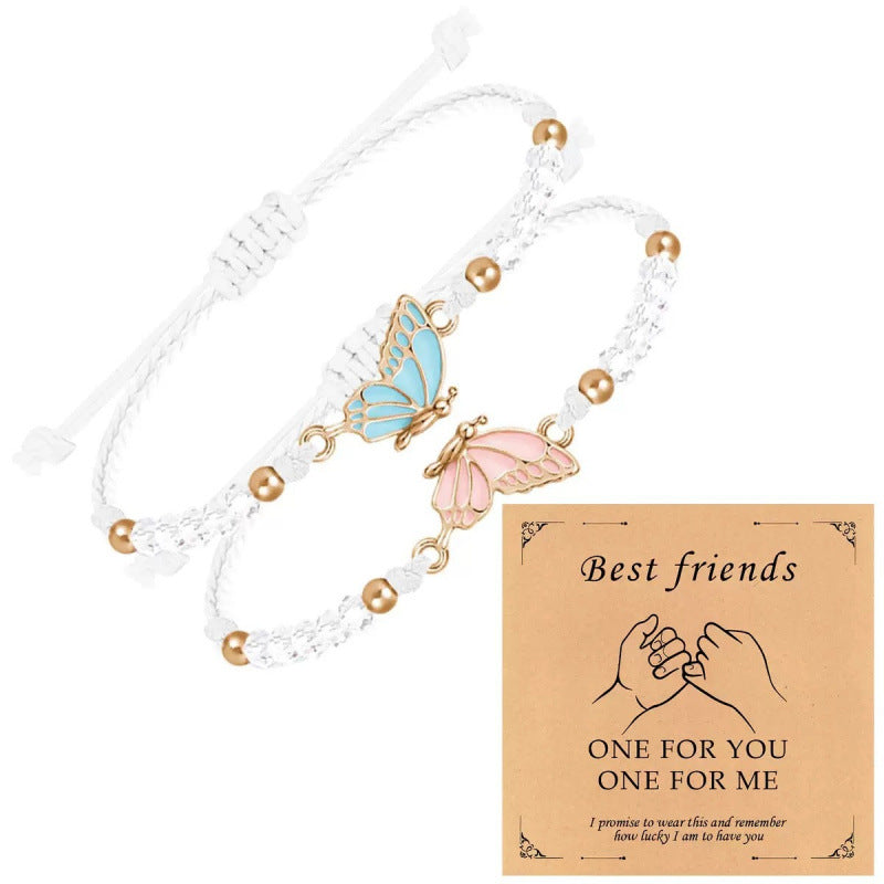 Butterfly Charm Halskette und Armband Set Karnz