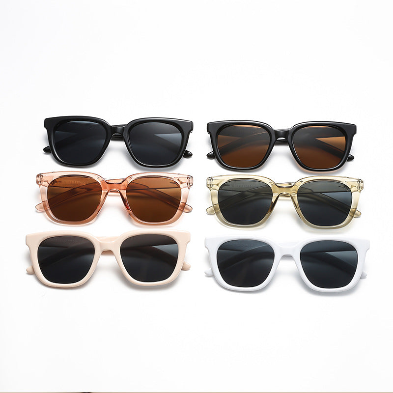 Damen moderne quadratische Sonnenbrille mit stylischem Rahmen Karnz