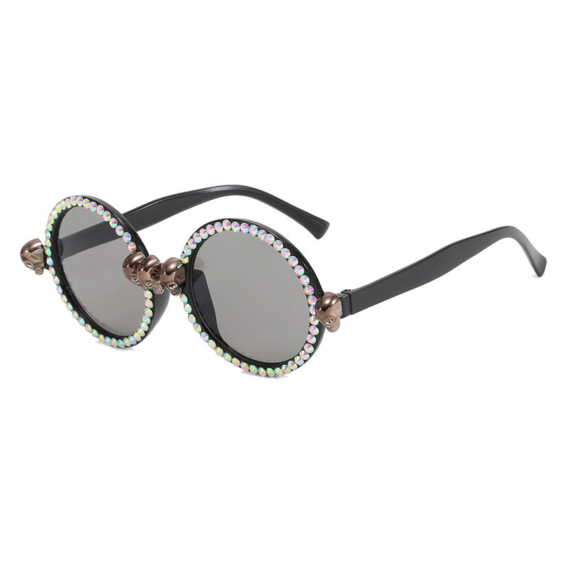 Damen Extravagante runde Sonnenbrille Karnz