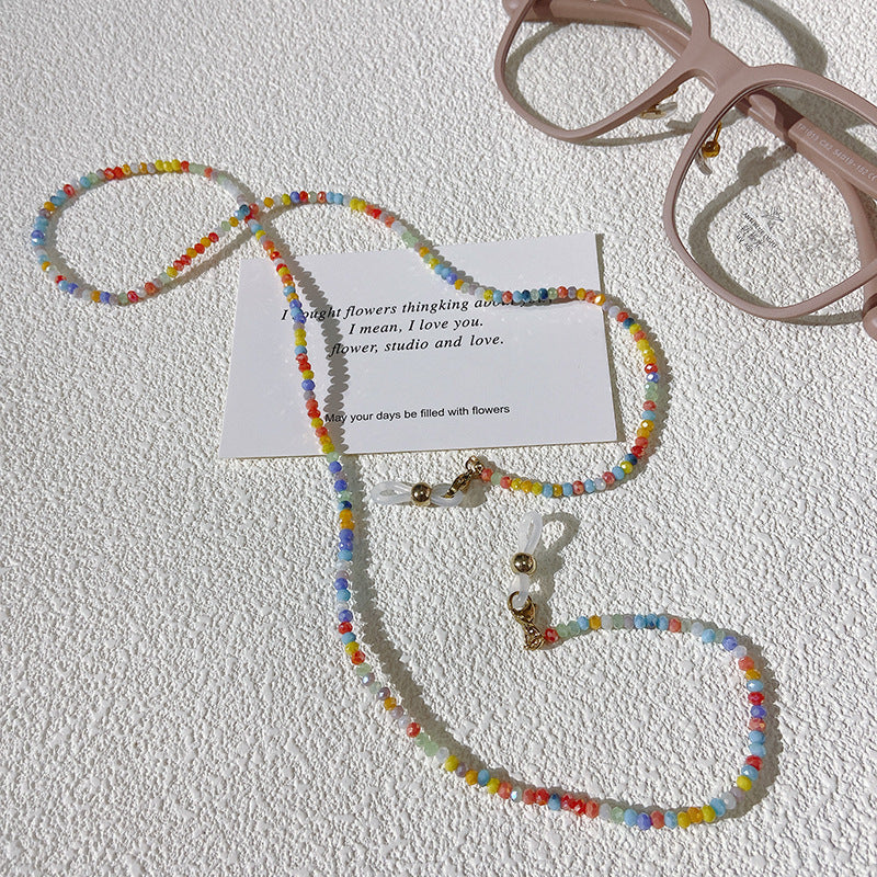 Bunte Perlen-Brillenhalterkette Karnz